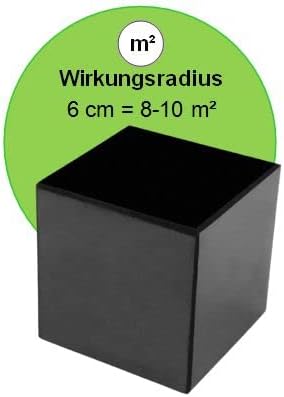 SCHUNGIT WÜRFEL 60x60mm (6x6cm) Shungite aus Karelien gegen negative Energie + Schutz + Anti-Stress. 1x TÄSCHCHEN. 1x BESCHREIBUNG.